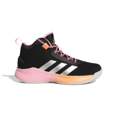 アディダス（adidas）ジュニア バスケットシューズ バッシュ Cross Em Up 5 K ワイド 屋内 17.0cm ブラックピンク KZT96-GX…