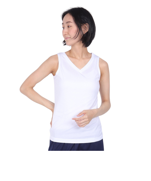 エックスティーエス（XTS）バスケットボールウェア ドライプラス 15Lsノースリーブ 洗って15分で乾く 吸汗速乾 消臭機能 751G2TF7164 WHT