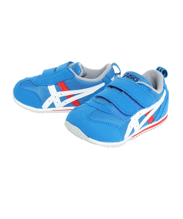 アシックス（ASICS）ジュニア スニーカー 青 ベルト付き 紐なしアイダホ BABY 4 ブルー 1144A235.400