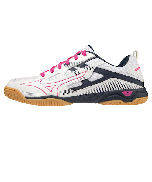 Mizuno 卓球シューズ青　25cm 卓球シューズ☆MIZUNO 青色 24.5㎝の通販 by みり's shop｜ラクマ