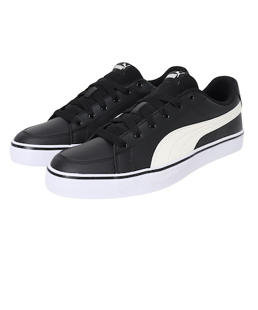 プーマ（PUMA）スニーカー Vコートバルクブラック ホワイト 38990702