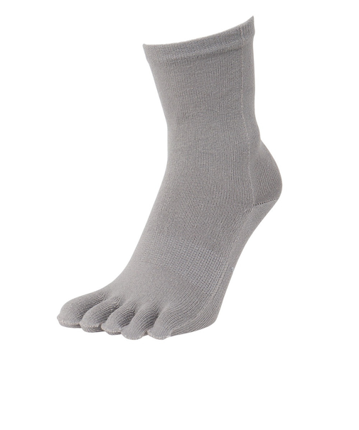 イトイエックス(itoix)靴下 ランニングソックス 5本指 セミロング LIGHT GREY PSO-06-LGR