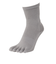 イトイエックス（itoix）靴下 ランニングソックス 5本指 セミロング LIGHT GREY PSO-06-LGR