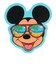 DISNEY（DISNEY）キャラクターステッカー ミッキー＆フレンズ ミッキーマウス サングラス SMP DS1238
