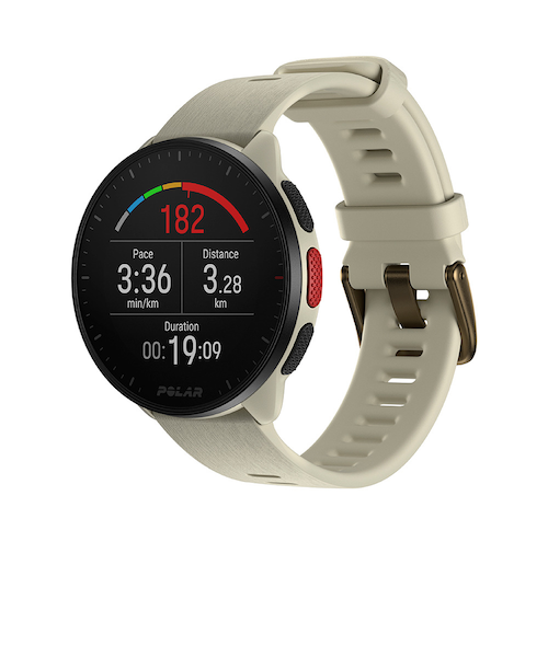 ポラール（POLAR）スマートウォッチ 時計 PACER ミルキーホワイトS-L