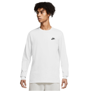 ナイキ（NIKE）長袖 スポーツウェア ロングスリーブ Tシャツ AR5194-100 ホワイト ロンT 白