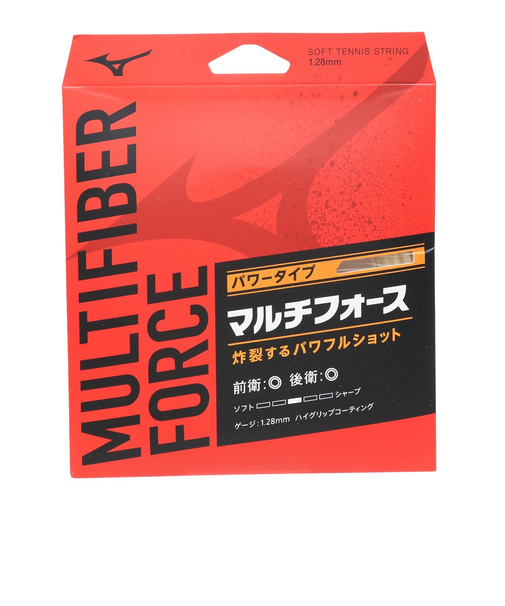 ミズノ（MIZUNO）ソフトテニス ストリング マルチファイバー フォース 63JGN24201