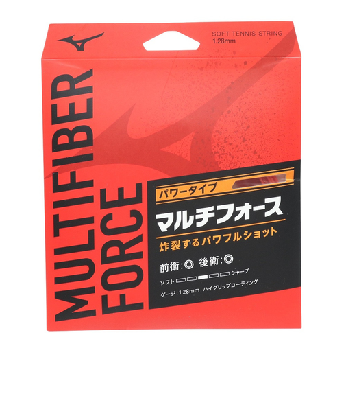 ミズノ（MIZUNO）ソフトテニス ストリング マルチファイバー フォース 63JGN24262
