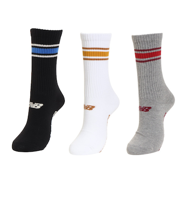 ニューバランス（new balance）クルーラインソックス 3足組 LAS22263AS3