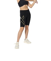 ツー・タイムズ・ユー(2XU)MCS ライトスピード ミッドライズ コンプレッション ショートタイツ WA6593B-BLK/GRF