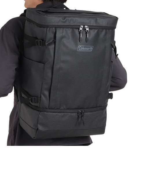コールマン（Coleman）バックパック シールド35 2レイヤー スクエア型 リュック 2000037780 ブラック 35L 防水 アウトドア 通勤 通学