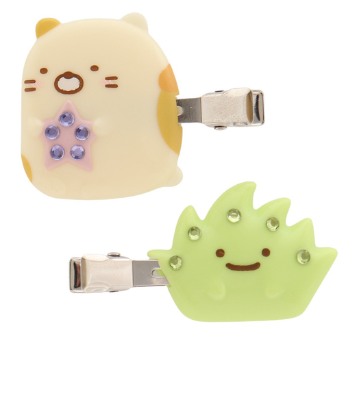 ヘアクリップ ねこ＆ざっそう FE34407