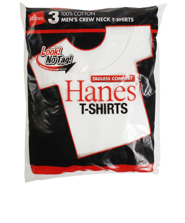 ヘインズ（Hanes）赤ラベルクルーネックTシャツ 3枚組 HM2135G 010 オンライン価格