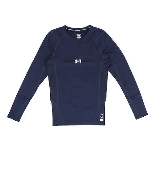 アンダーアーマー（UNDER ARMOUR）野球 アンダーシャツ コールドギアアーマー コンプレッション 長袖クルーネックTシャツ 1375373 410