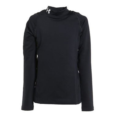 アンダーアーマー（UNDER ARMOUR）ボーイズ コールドギアアーマー ロングスリーブ モック シャツ 1366373 001
