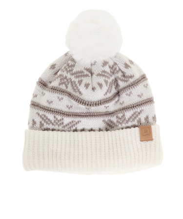 帽子 ニット帽 FUR ST22FB0043 WHT スキー スノボ 防寒