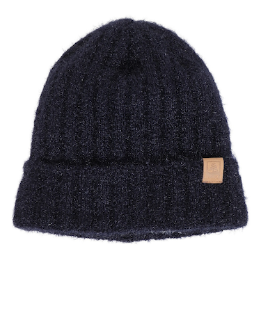 帽子 ニットキャップ ST22FB0044 NVY モヘア風ニット スキー スノボ 防寒