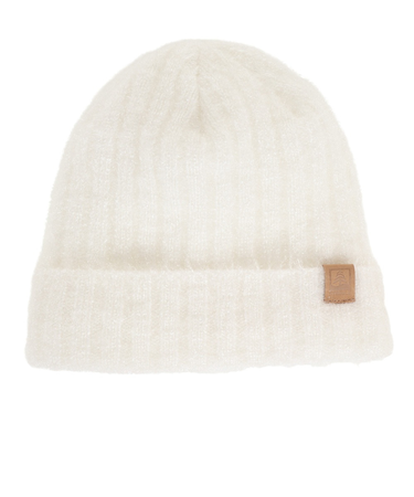 帽子 ニットキャップ ST22FB0044 WHT モヘア風ニット スキー スノボ 防寒