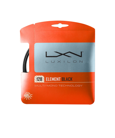 ウイルソン（Wilson）硬式テニスストリング ELEMENT SET BLACK 128 WRZ990410