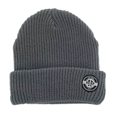 ベスプ（VESP）RIB KNIT BEANIE リブニットビーニー VPMB1016 GR グレー ニット帽 スノーボード
