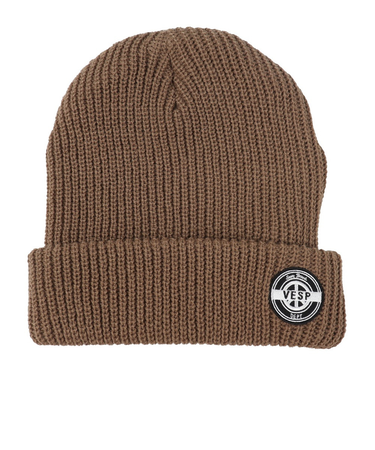 ベスプ（VESP）RIB KNIT BEANIE リブニットビーニー VPMB1016 TAN タン ニット帽 スノーボード