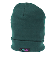 オークリー（OAKLEY）ニット帽 B1B Gradient Patch ビーニー FOS900707-7BC 防寒 緑 フリーサイズ