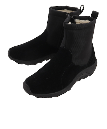 メレル（MERRELL）シューズ アウトドア ジャングル ミッド ジップ ポーラー ウォータープルーフ アイスプラス ブラック 003437