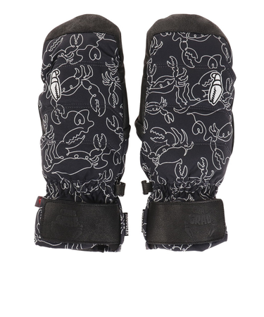 クラブグラブ（CRABGRAB）グローブ ミトン スキー スノーボード レディース ブラック SNUGGLER WOMENS MITT S 22-20 SNU…