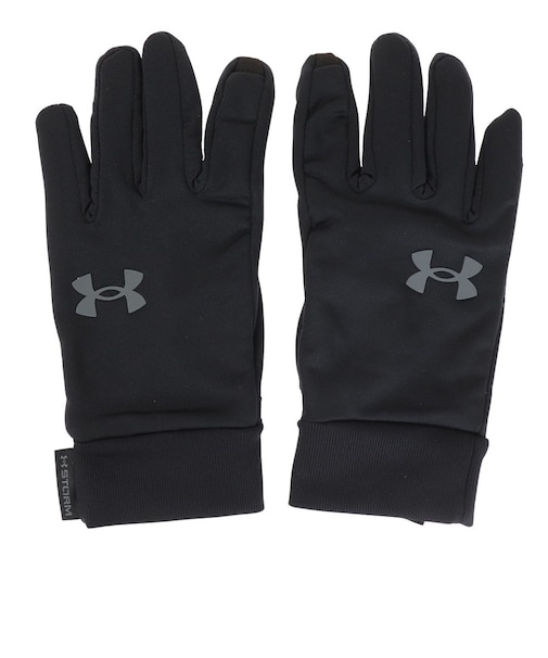 アンダーアーマー（UNDER ARMOUR）手袋 STORM LINER ストーム ライナーグローブ 1377508 001 ブラック 防寒 スマホ タッチパ…