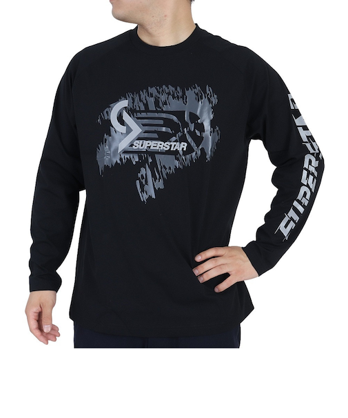 ミズノ（MIZUNO）バスケットボールウェア UVカット ロンT SUPERSTAR 長袖Tシャツ 32JAS26609 速乾