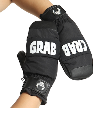 クラブグラブ（CRABGRAB）グローブ ミトン スキー スノーボード スノボ ブラック パンチミット 22-26 PCH MT BK Mサイズ