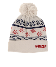 ベスプ(VESP)ジュニア 帽子 ニットキャップ VPJB1002GR ライトグレー ニット帽 ポンポン スキー スノーボード 雪遊び