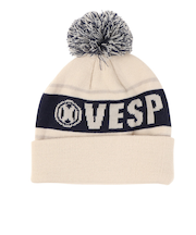 ベスプ（VESP）ジュニア 帽子 ニットキャップ VPJB1003OW オフホワイト ニット帽 ポンポン スキー スノーボード 雪遊び