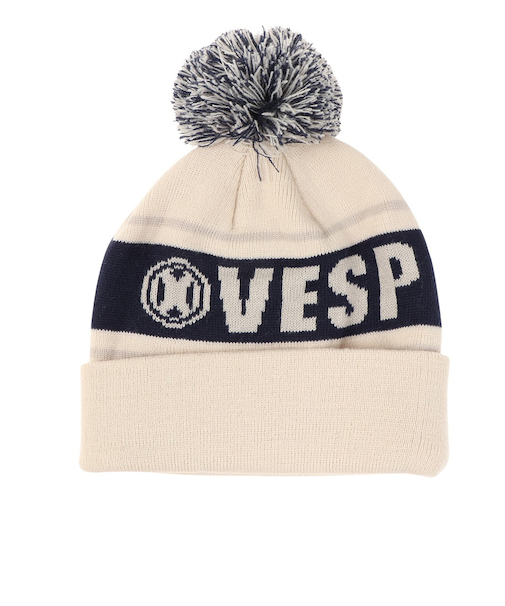 ベスプ（VESP）ジュニア 帽子 ニットキャップ VPJB1003OW オフホワイト ニット帽 ポンポン スキー スノーボード 雪遊び
