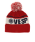 ベスプ（VESP）ジュニア 帽子 ニットキャップ VPJB1003RD レッド ニット帽 ポンポン スキー スノーボード 雪遊び