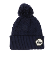 ベスプ（VESP）ジュニア 帽子 ニットキャップ VPJB1004NV ネイビー ニット帽 ポンポン スキー スノーボード 雪遊び