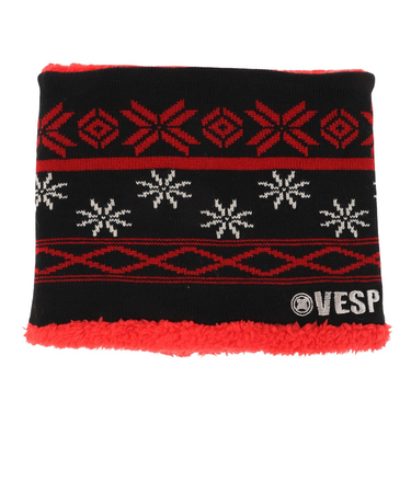 ベスプ（VESP）ジュニア ネックウォーマー VPJN1001BK ブラック レッド 防寒 秋冬 スキー スノーボード 雪遊び