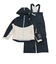 デサント（DESCENTE）スキーウエア ガールズ スーツ DWJUJH03X NNY ネイビー サイズ調整 130 140 150 160 スキー スノーボ…
