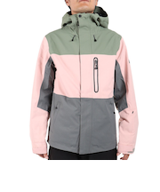 ボンファイア（Bonfire）スノーボード ボードウェア ジャケット AUTO SHELL JACKET BBFW220006 グレー×ピンク
