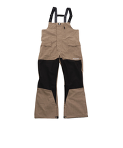 セッションズ(SESSIONS)スノーボード ボードウェア パンツ SIGNAL BIB SSFW220007 ベージュ