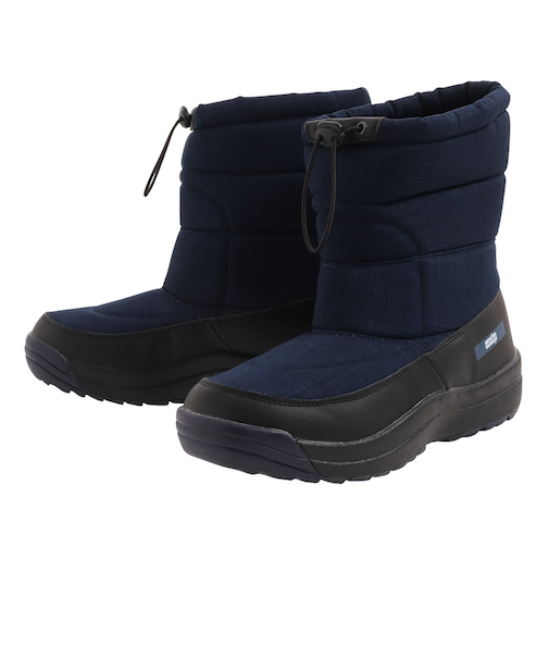 防水 撥水 ユニ スノーブーツ CSSNB-10 ネイビー 紺 防寒 雪道 転倒防止ソール アウトドア 雪遊び ウィンターシューズ