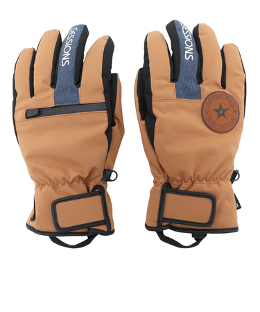 セッションズ（SESSIONS）スキー スノーボード 手袋 5本指グローブ 2220222 GLD