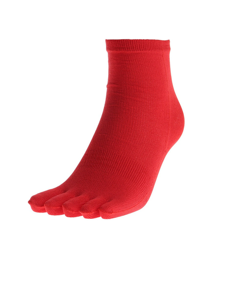 イトイエックス(itoix)5本指ソックス セミロング PSO-06-RED