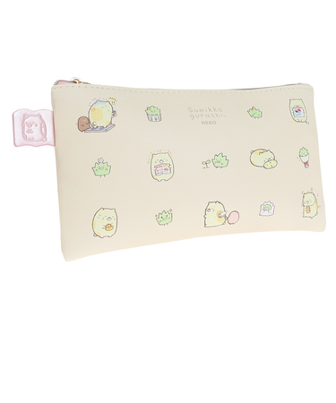 フラットポーチ ねこ CA31404