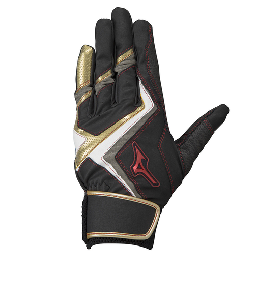 ミズノ（MIZUNO）バッティンググローブ 両手用 野球 ウィルドライブ レッド 1EJEA24009