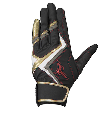 ミズノ(MIZUNO)ジュニア バッティンググローブ 両手用 野球 ウィルドライブ レッド 1EJEY24009