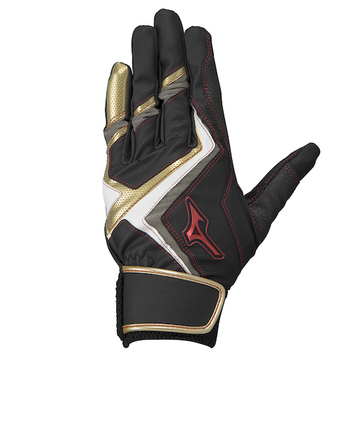 ミズノ(MIZUNO)ジュニア バッティンググローブ 両手用 野球 ウィルドライブ レッド 1EJEY24009