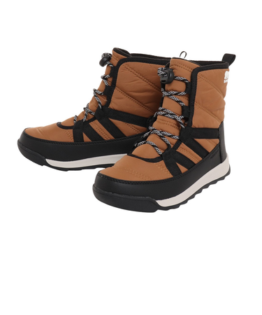 ソレル（SOREL）ショートブーツ ジュニア キャメル ユース ウィットニー II ショートレース WP NY3903 287 アウトドア 防寒 保温 通学 …