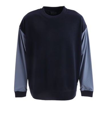 ウィッテム（HUITIEME）ハイブリット クルーネックスウェット 191-37910-098