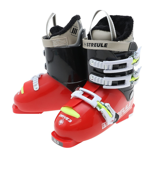 ジュニア スキーブーツ 子供 ブラック×レッド DRIVE TYPE3 ST22FG0026